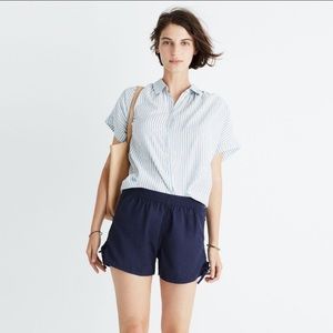 Made well blue tie shorts- medium